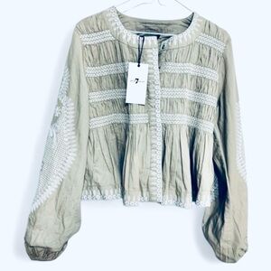 seven for all mankind jacket/blouse